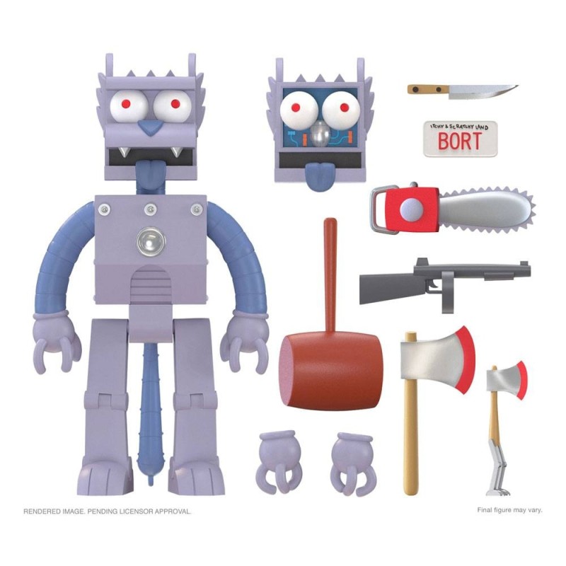 Simpsons - Les Simpson figurine Ultimates Robot Scratchy 18 cm