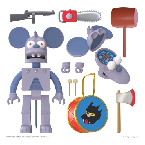 Les Simpson - Figurine Ultimates Robot Itchy 18 cm