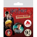 Harry Potter - Pack 5 badges Gryffindor