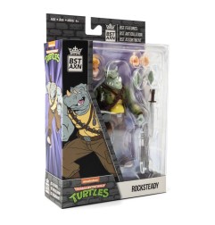 Les Tortues Ninja - Figurine BST AXN Rocksteady 13 cm