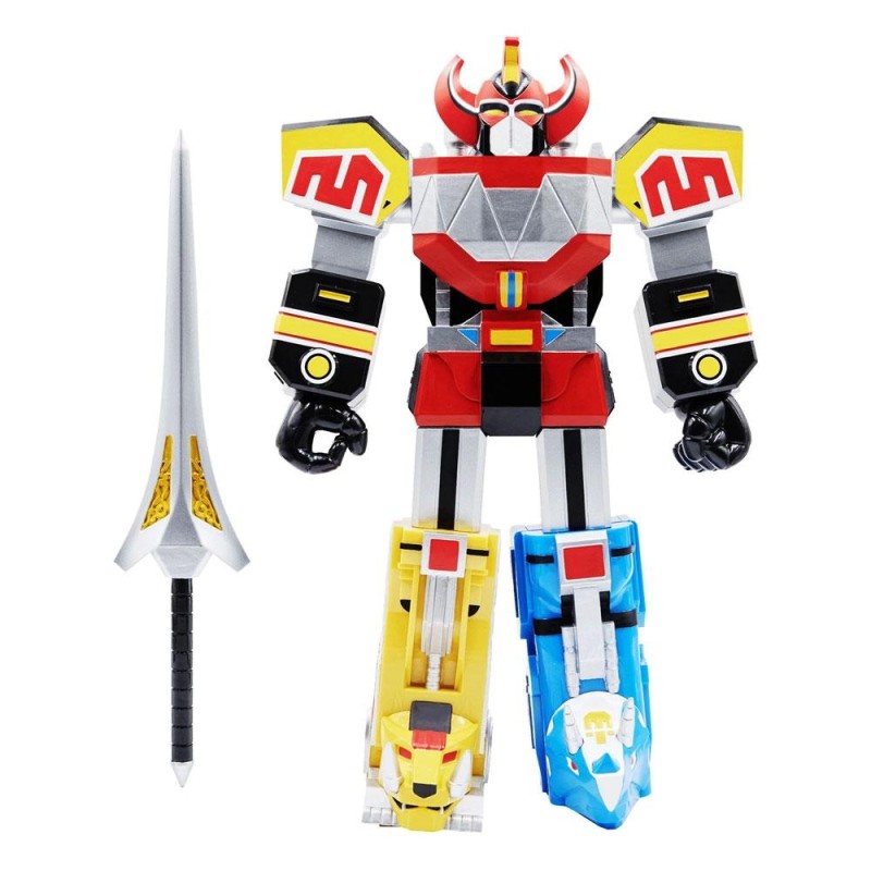 Figurine Super7 Power Rangers Super Cyborg Megazord (Clear Version), Neuve