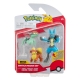 Pokémon - Pack 3 figurines Pokémon Battle Caninos, Fantyrm, Lucario 5 cm