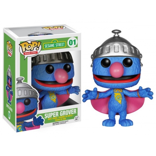 Sesame Street - Figurine Pop Super Grover 10cm