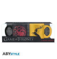 Game Of Thrones - Set 2 mini-mugs - 110 ml - Targaryen & Baratheon x2