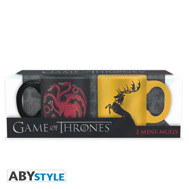 Game Of Thrones - Set 2 mini-mugs - 110 ml - Targaryen & Baratheon x2