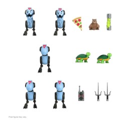 Tortues Ninja - Les Tortues ninja pack 5 figurines Ultimates Mousers 8 cm