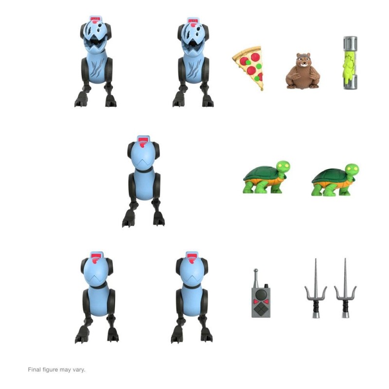 Tortues Ninja - Les Tortues ninja pack 5 figurines Ultimates Mousers 8 cm