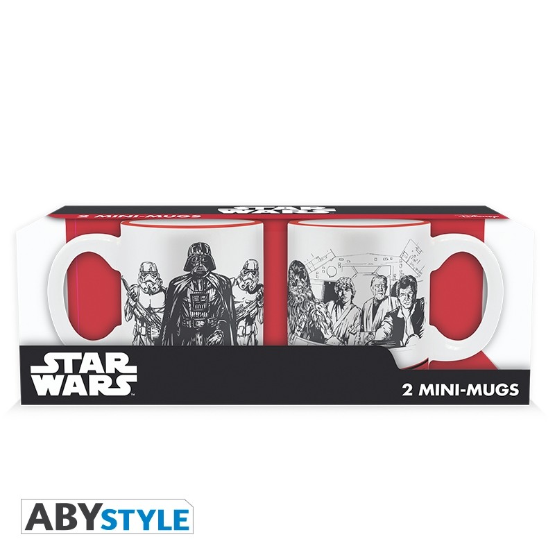 Star Wars - Set 2 mini-mugs - 110 ml - Empire VS Rebel x2 Star Wars - Set 2 mini-mugs - 110 ml - Empire VS Rebel x2