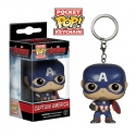 Avengers - Porte Clés POP! Captain America 4cm