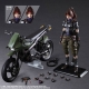 Final Fantasy VII Remake Play Arts Kai - Figurine et véhicule Jessie & Bike