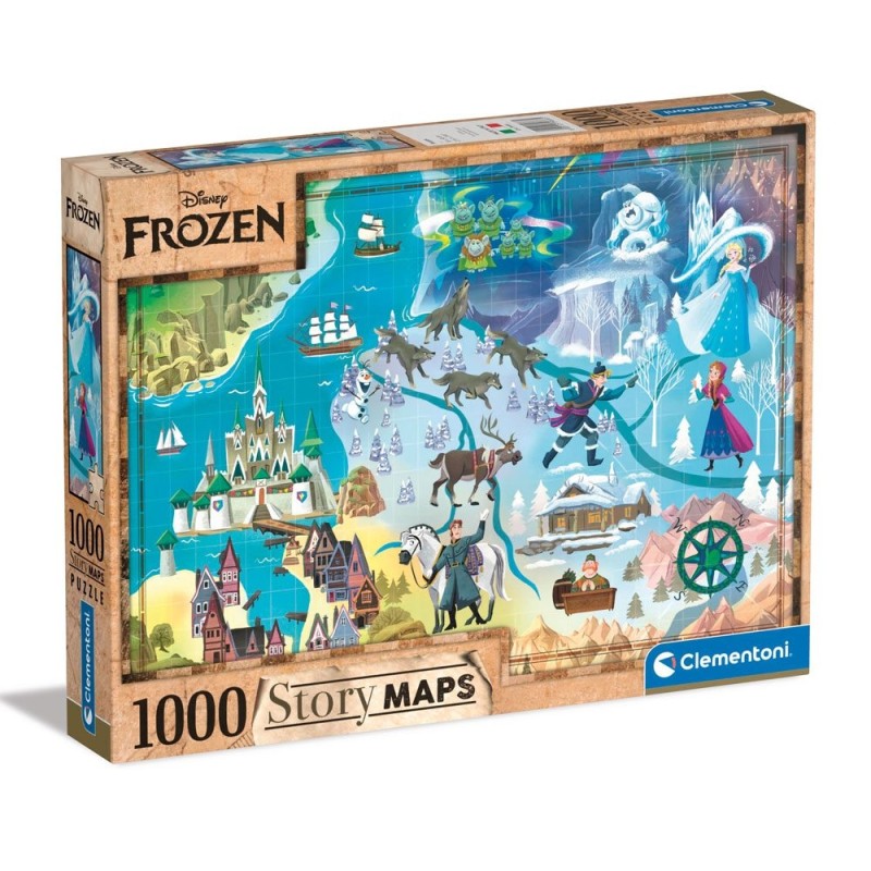 La Reine des neiges - Disney Story Maps puzzle  (1000 pièces)