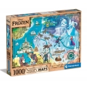 Disney - Puzzle Story Maps La Reine des neiges (1000 pièces)