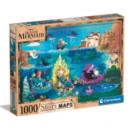 Disney - Puzzle Story Maps La Petite Sirène (1000 pièces)