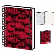 The Batman - Cahier à spirale A5 Wiro Red