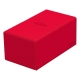 Ultimate Guard - Twin Flip`n`Tray 200+ XenoSkin Monocolor Rouge