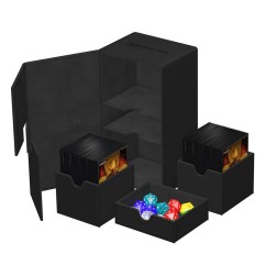 Ultimate Guard - Twin Flip`n`Tray 200+ XenoSkin Monocolor Noir