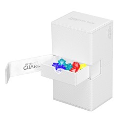 Ultimate Guard - Twin Flip`n`Tray 200+ XenoSkin Monocolor Blanc