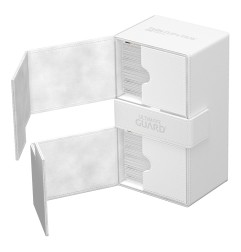 Ultimate Guard - Twin Flip`n`Tray 200+ XenoSkin Monocolor Blanc