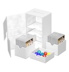 Ultimate Guard - Twin Flip`n`Tray 200+ XenoSkin Monocolor Blanc