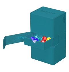 Ultimate Guard - Twin Flip`n`Tray 200+ XenoSkin Monocolor Bleu Pétrole