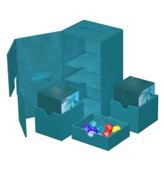 Ultimate Guard - Twin Flip`n`Tray 200+ XenoSkin Monocolor Bleu Pétrole