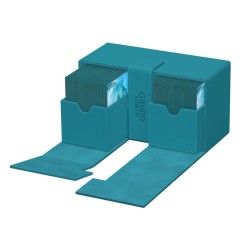 Ultimate Guard - Twin Flip`n`Tray 200+ XenoSkin Monocolor Bleu Pétrole