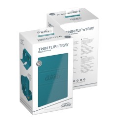 Ultimate Guard - Twin Flip`n`Tray 200+ XenoSkin Monocolor Bleu Pétrole