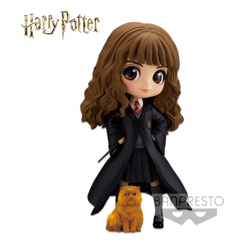 Harry Potter - Figurine Q Posket Hermione Granger with Crookshanks 14 cm