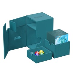 Ultimate Guard - Flip`n`Tray 100+ XenoSkin Monocolor Bleu Pétrole