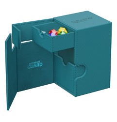 Ultimate Guard - Flip`n`Tray 100+ XenoSkin Monocolor Bleu Pétrole