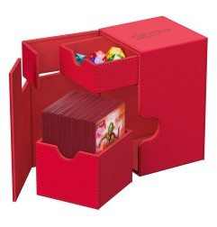 Ultimate Guard - Flip`n`Tray 100+ XenoSkin Monocolor Rouge