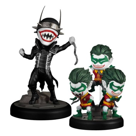 DC Comics - Pack 2 figurine Mini Egg Attack Dark Nights: Metal The Batman Who Laughs & Robin Minions 8 cm