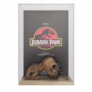 Jurassic Park -  Movie Poster et figurine POP! Tyrannosaurus Rex & Velociraptor 9 cm