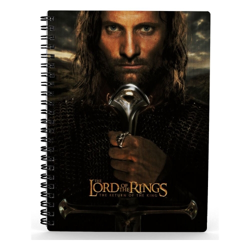 Le Seigneur des Anneaux - Cahier effet 3D Aragorn