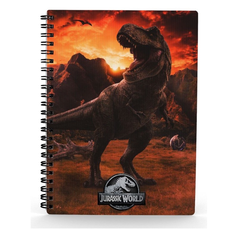 Jurassic Park - Jurassic World cahier effet 3D Into The Wild