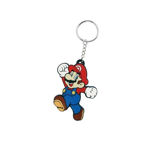Super Mario Bros - Porte-clés caoutchouc Mario 7 cm - Figurine