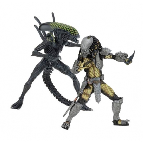 Alien vs. Predator - Pack 2 figurines Battle Damaged Celtic vs Battle Damaged Grid 20-23 cm