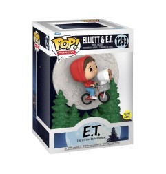 E.T. l'extra-terrestre - Figurine POP! Elliot and ET Flying (GITD) 9 cm