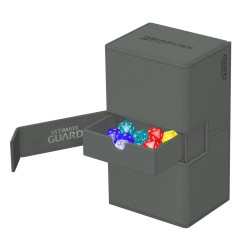 Ultimate Guard - Twin Flip`n`Tray 200+ XenoSkin Monocolor Gris