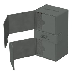 Ultimate Guard - Twin Flip`n`Tray 200+ XenoSkin Monocolor Gris