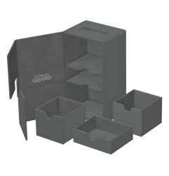Ultimate Guard - Twin Flip`n`Tray 200+ XenoSkin Monocolor Gris