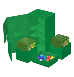 Ultimate Guard - Twin Flip`n`Tray 200+ XenoSkin Monocolor Vert