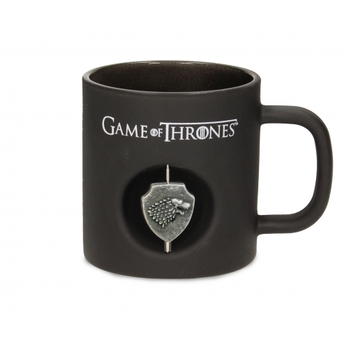 Game of Thrones - Mug 3D Rotating Logo Stark Black Crystal
