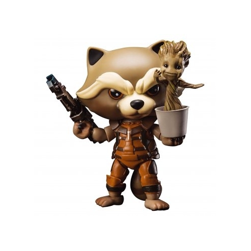 Les Gardiens de la Galaxie - Figurine Rocket Raccoon avec Dancing Groot 10 cm