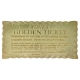 Charlie et la Chocolaterie - Réplique Mini Golden Ticket
