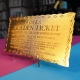 Charlie et la Chocolaterie - Réplique Mini Golden Ticket