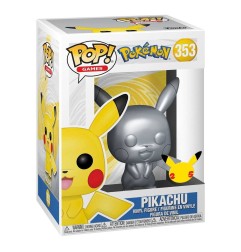 Pokémon - Figurine POP! Pikachu Silver Edition 9 cm