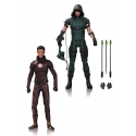DC Comics - Pack 2 figurines Arrow & The Flash 17 cm
