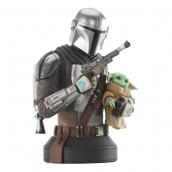 Star Wars : The Mandalorian - Buste 1/6 The Mandalorian with Grogu 15 cm