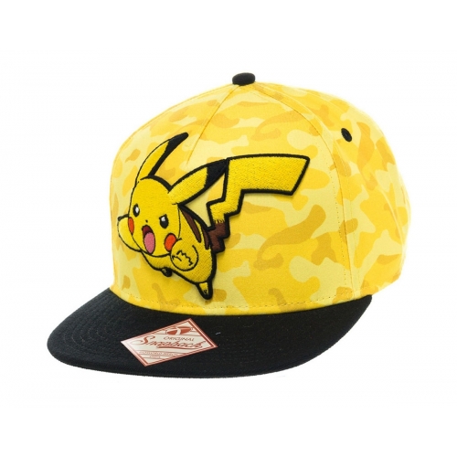 Pokemon - Casquette hip hop Snap Back Pikachu Camo